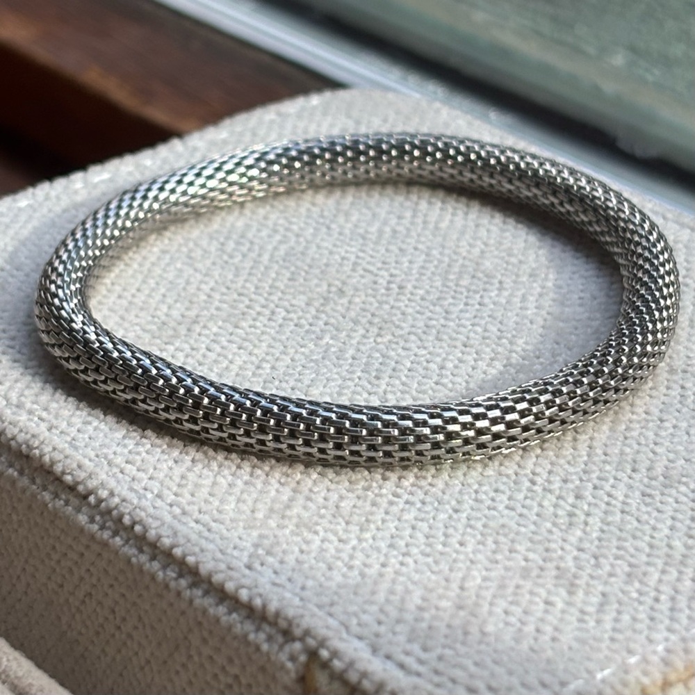 Chic Silver Mesh Stretchable Bracelet